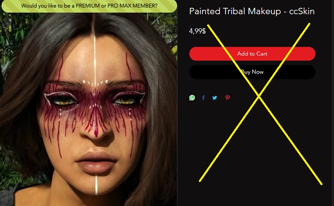 iclone与CC彩绘部落Painted Tribal Makeup – ccSkin